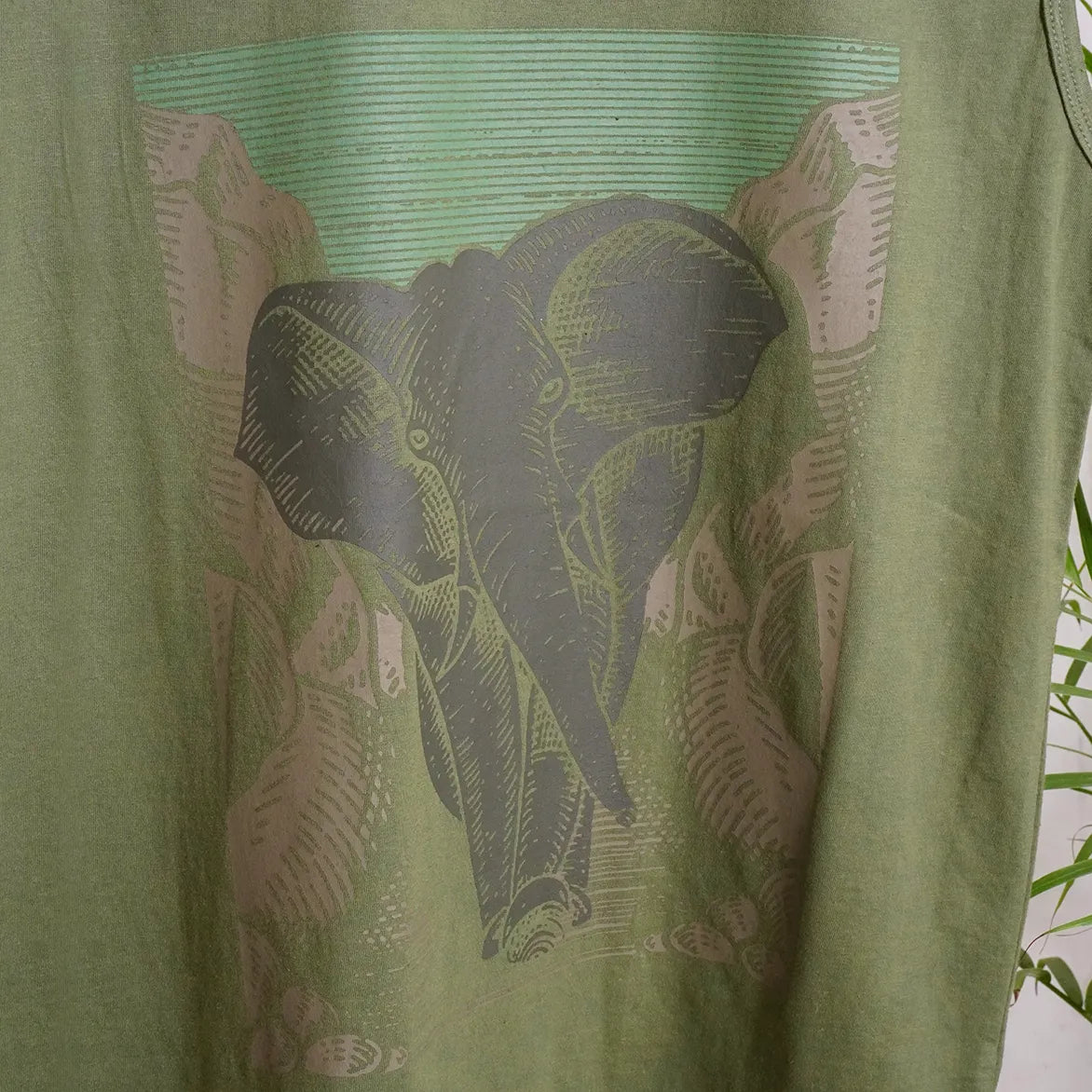 Sleeveless Tee With Graphic Print