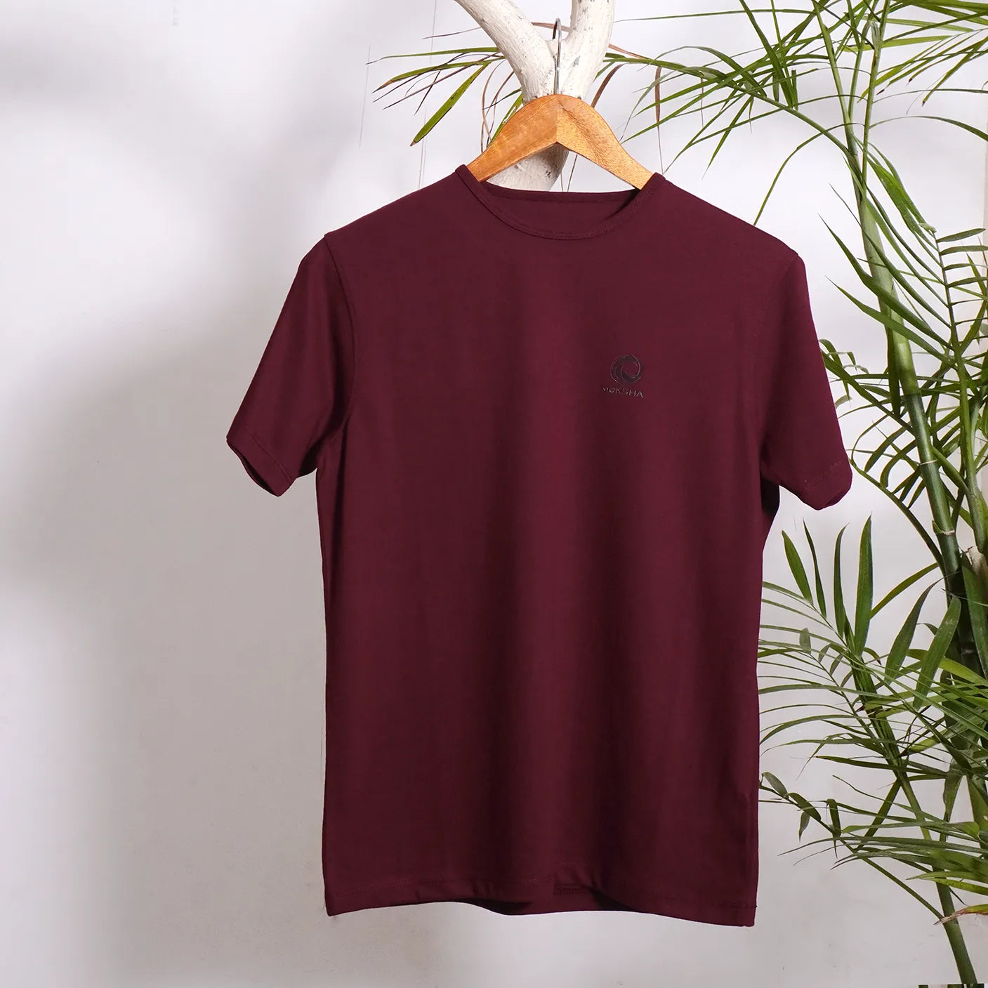 Men Crew Neck T-Shirt with Moksha Log