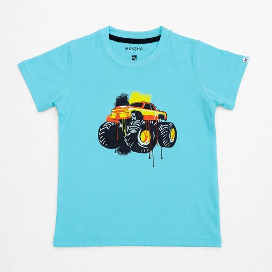 BOYS Crew Neck T-Shirt with Graphic Print
