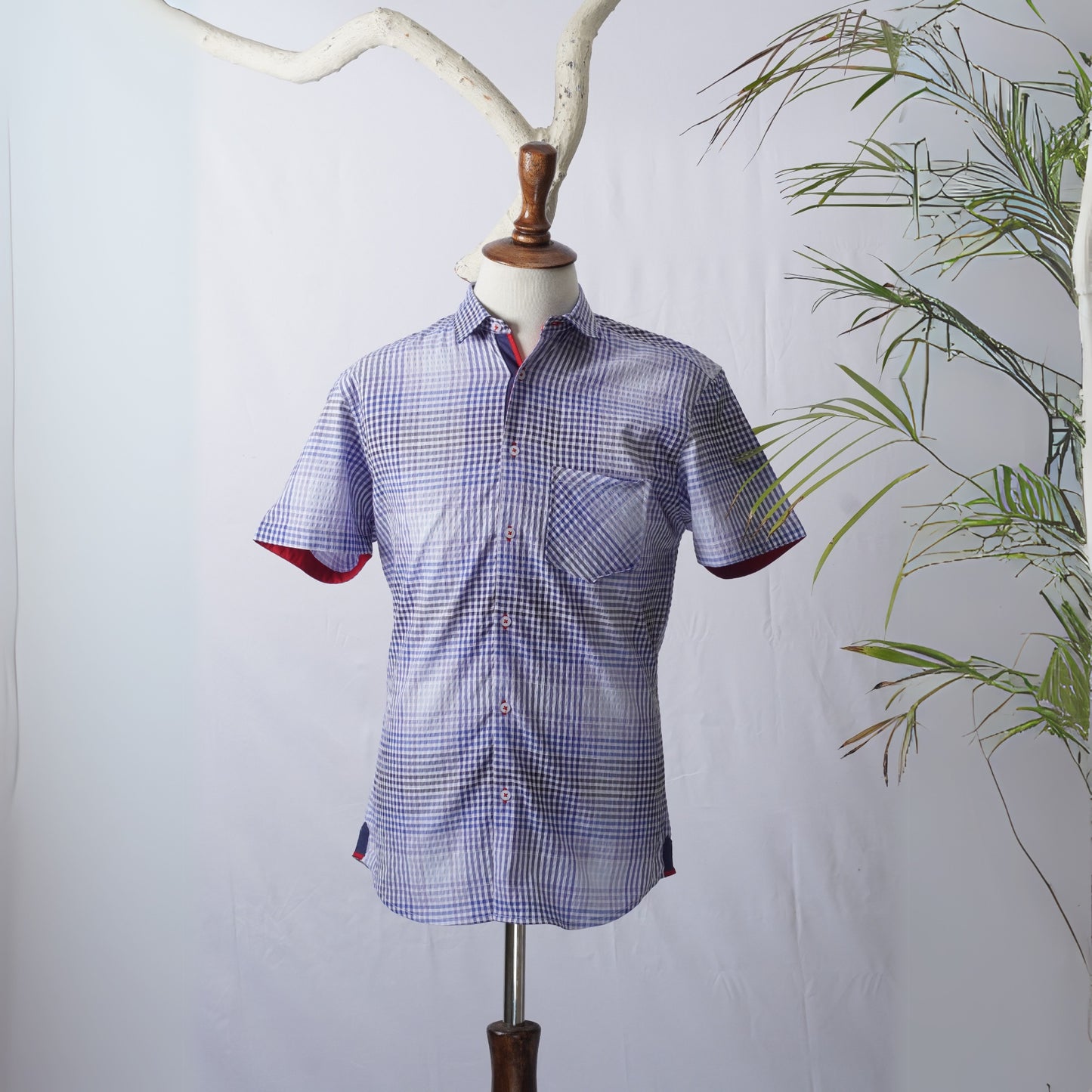 SEERSUCKER CHECKERED SHIRT