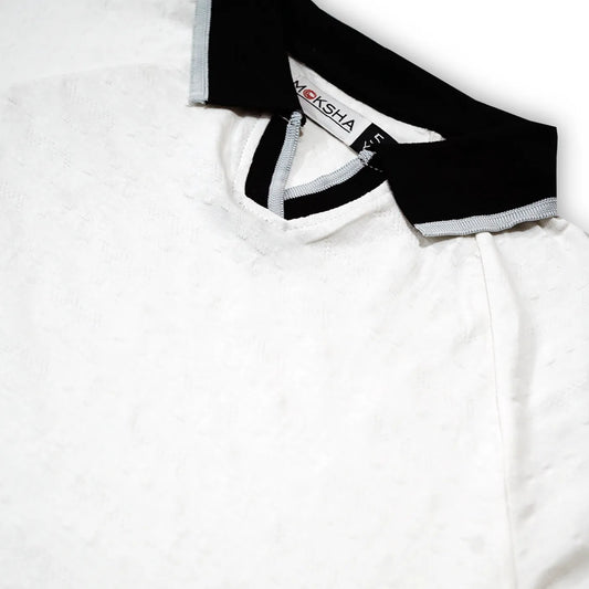 Boys Jacquard Polo Shirt