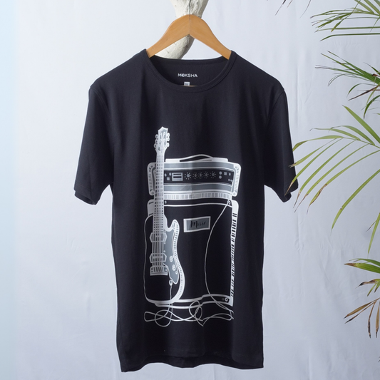 Men Crew Neck T-Shirt with Graphic Print