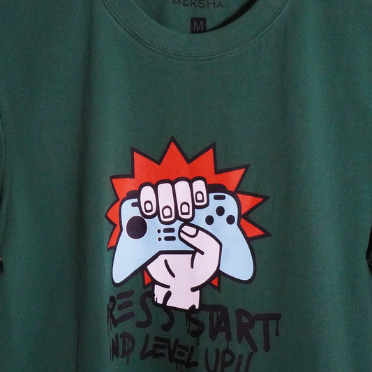 PRESS START GAMERS TEE