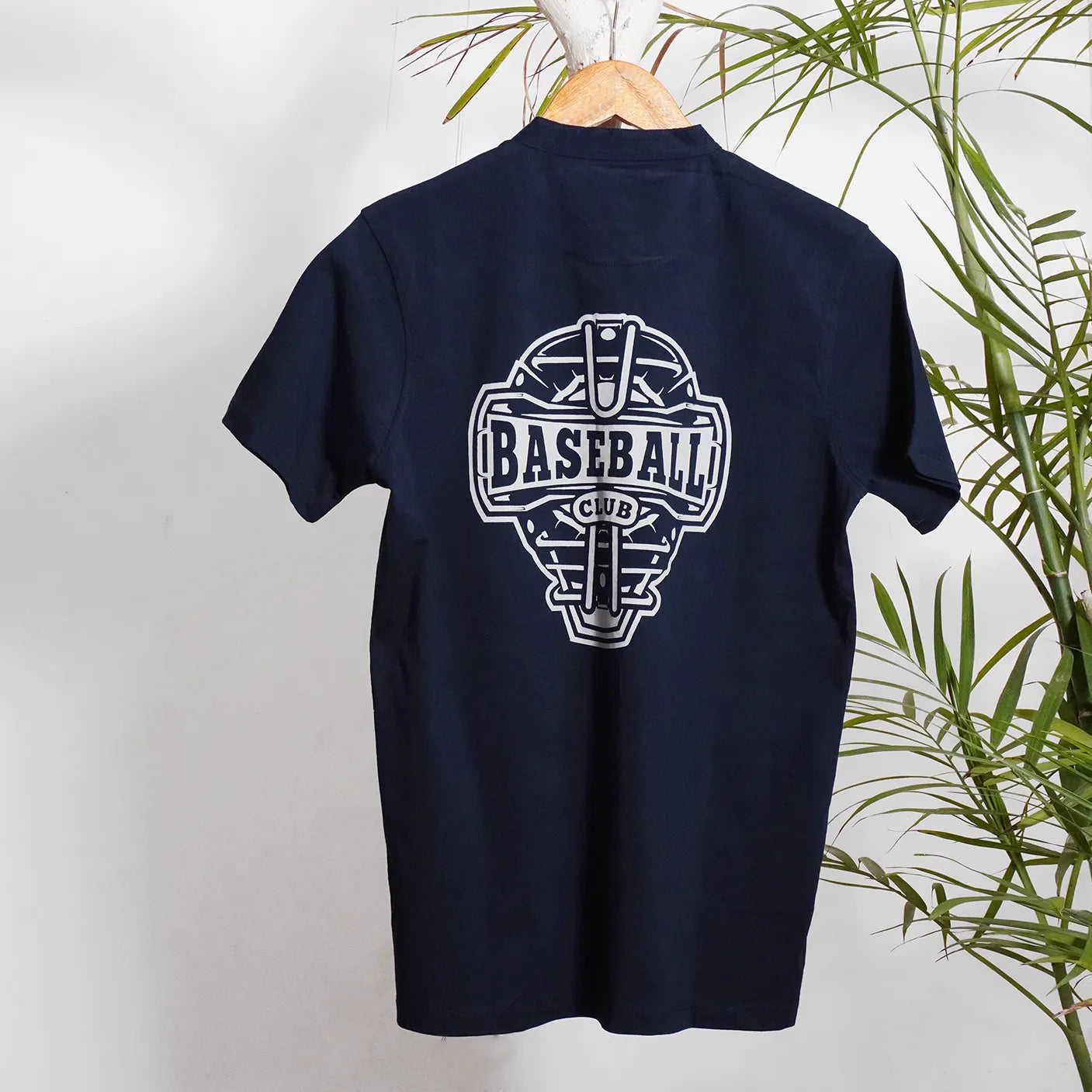Men Henley with Graphic Print