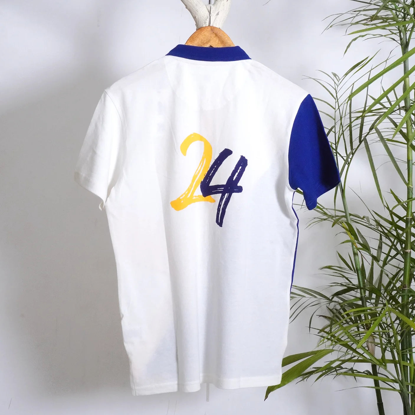 CROSS PANEL POLO TEE