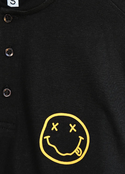 FULL SLEEVE PRINTED HENLEY