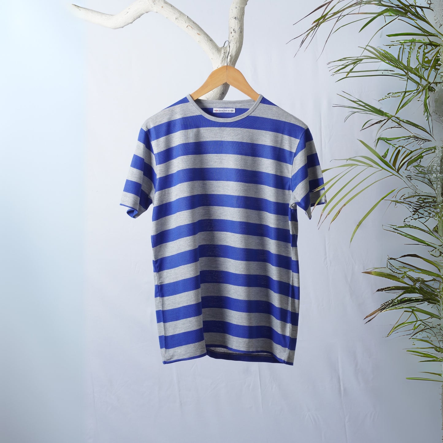 Men Stripes  Crew Neck T-Shirt