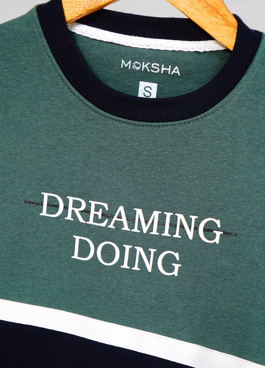 MEN SWEATSHIRT WITH GRAPHIC PRINT