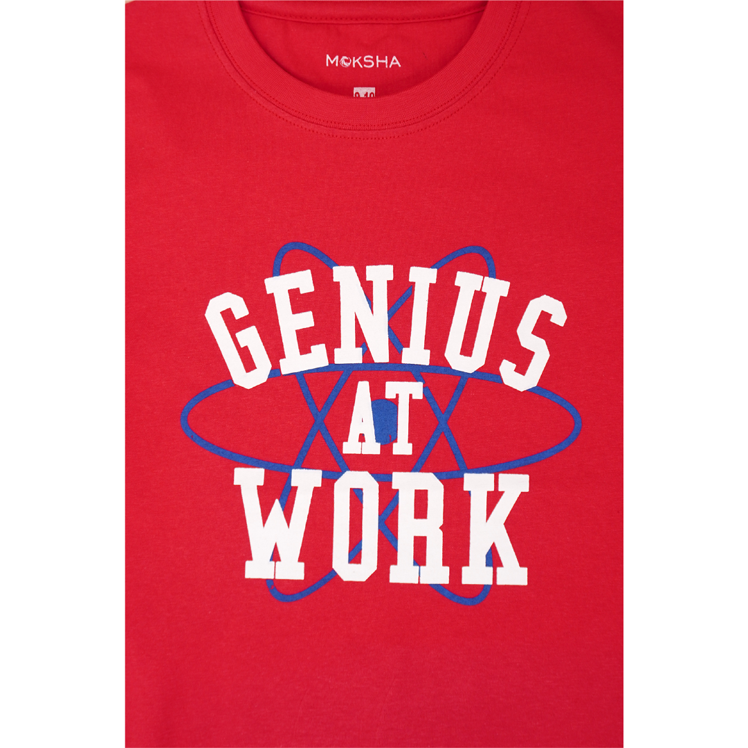 BOYS Crew Neck T-Shirt with Graphic Print