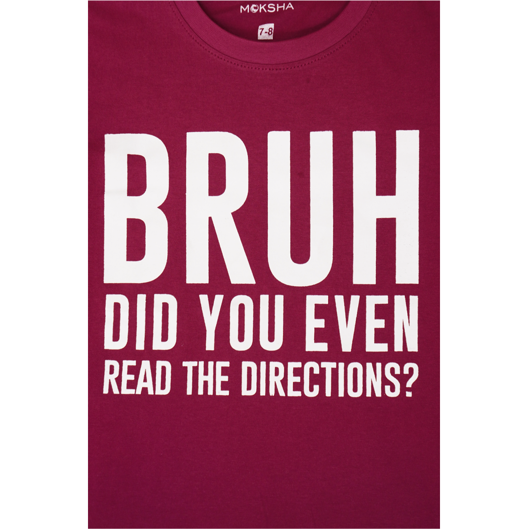 BOYS Crew Neck T-Shirt with Graphic Print