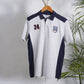 CHMPN RUGBY GREY BLUE PANEL POLO
