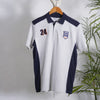 CHMPN RUGBY GREY BLUE PANEL POLO
