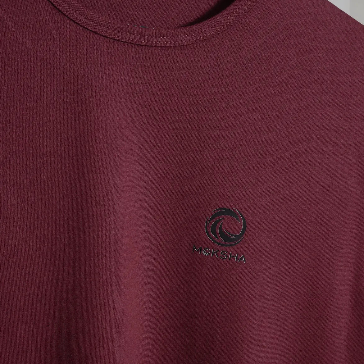 Men Crew Neck T-Shirt with Moksha Log