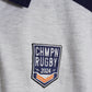 CHMPN RUGBY GREY BLUE PANEL POLO
