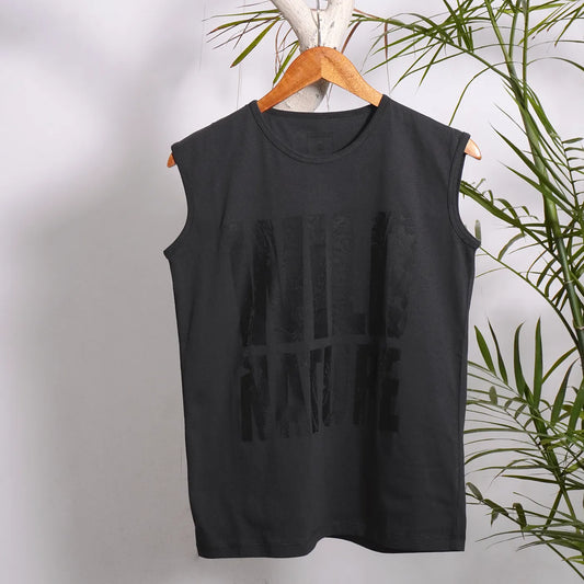 Sleeveless Tee With Graphic Print