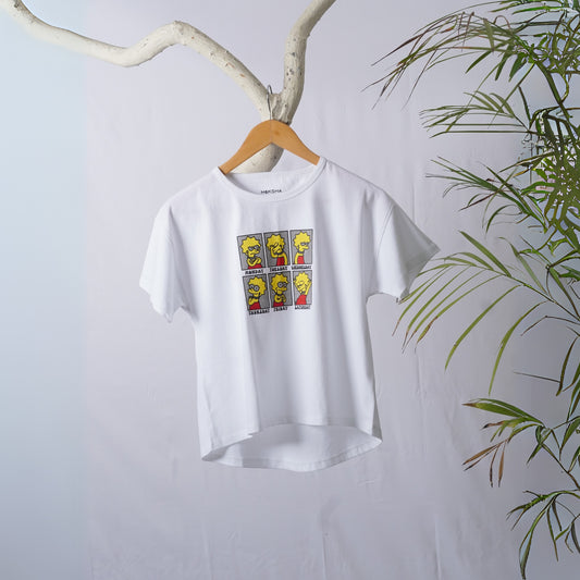 White Week Day Bold Graphic Tee