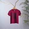 Magenta Floral Basic Women Graphic Tee