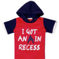 SHORT SLEEVE HOOD WITH GLOW IN THE DARK PRINT