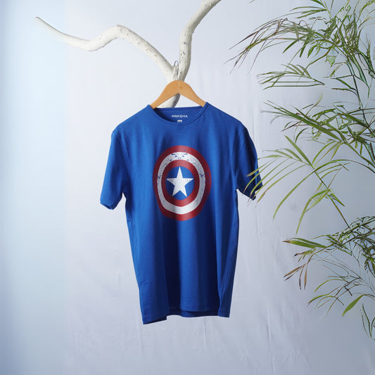 Men Crew Neck T-Shirt with Graphic Print