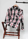 CHECKERED SHIRT WITH POCKET AND FRONT PLECKET ZIP
