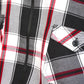 CHECKERED SHIRT WITH POCKET AND FRONT PLECKET ZIP
