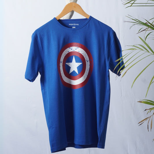 Men Crew Neck T-Shirt with Graphic Print