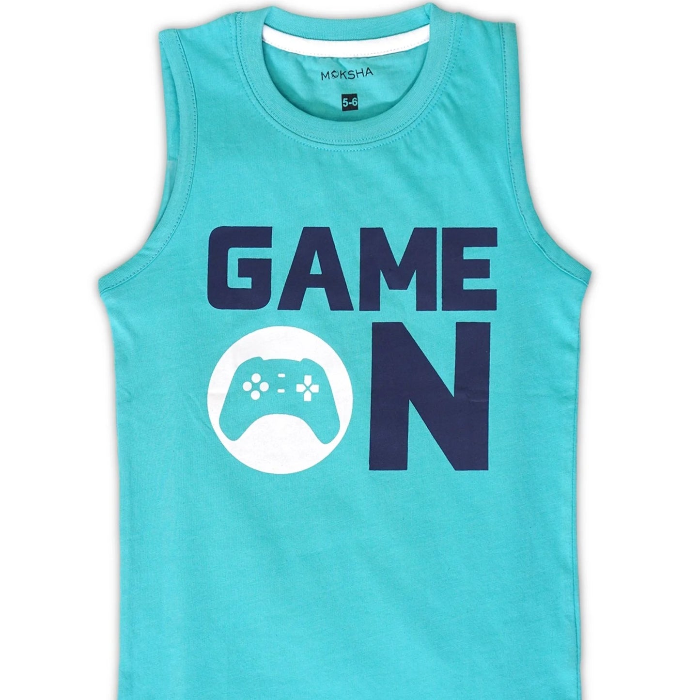 BOYS SLEEVELESS T-Shirt with Graphic Print