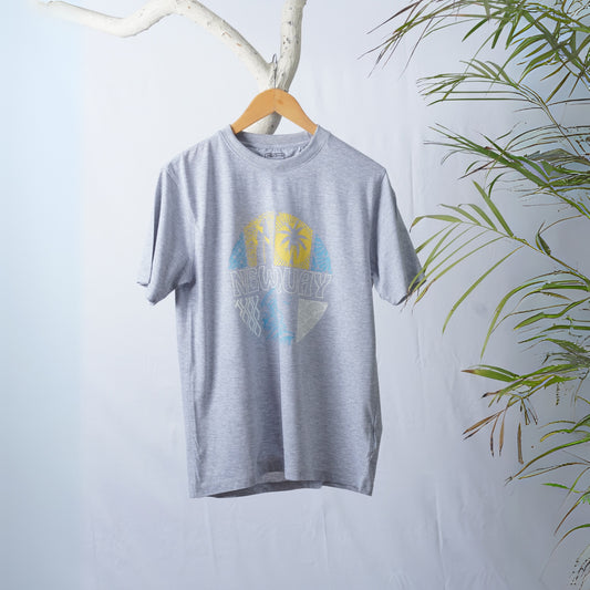 Men Crew Neck T-Shirt with Graphic Print