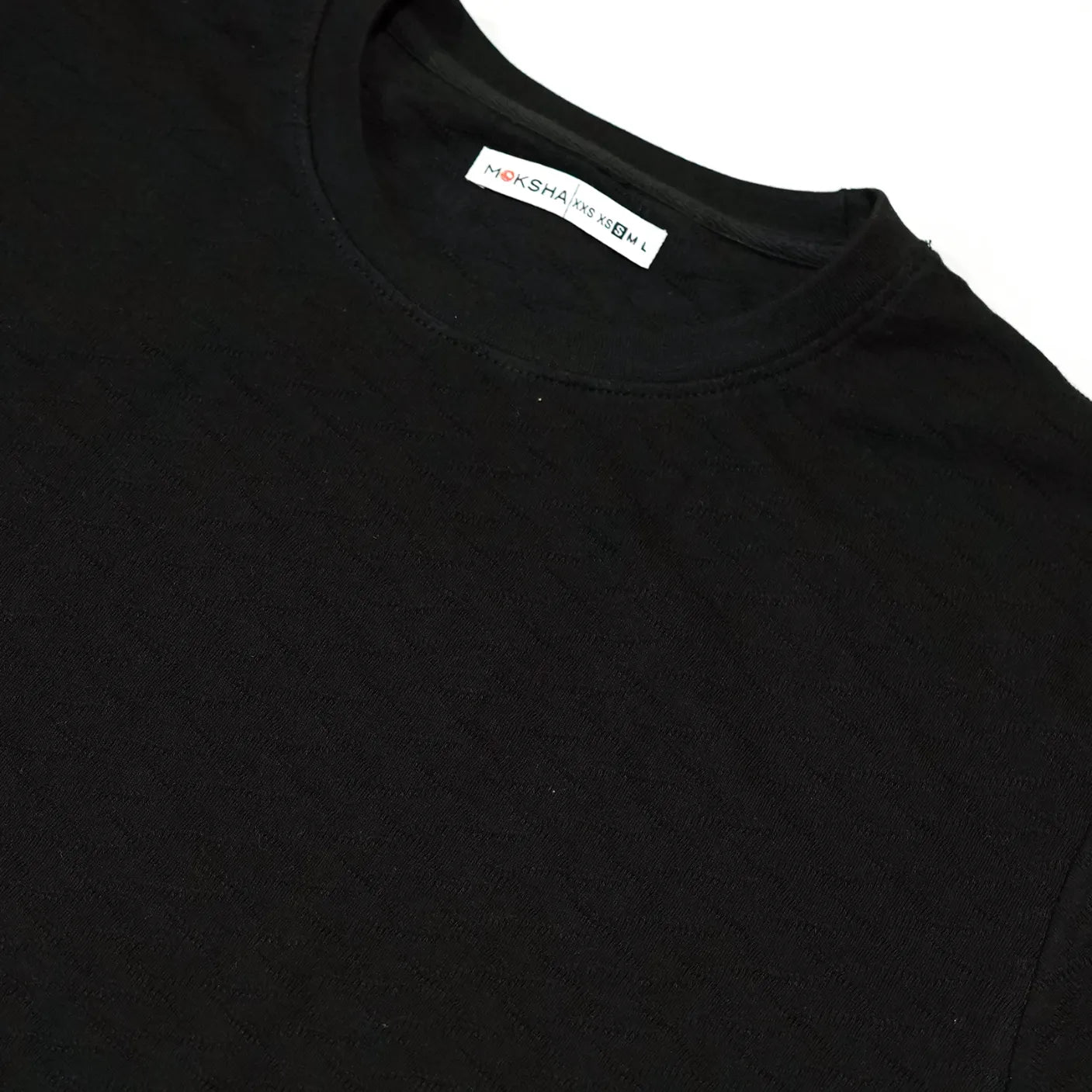 Textured  Fit Basic T-Shirt