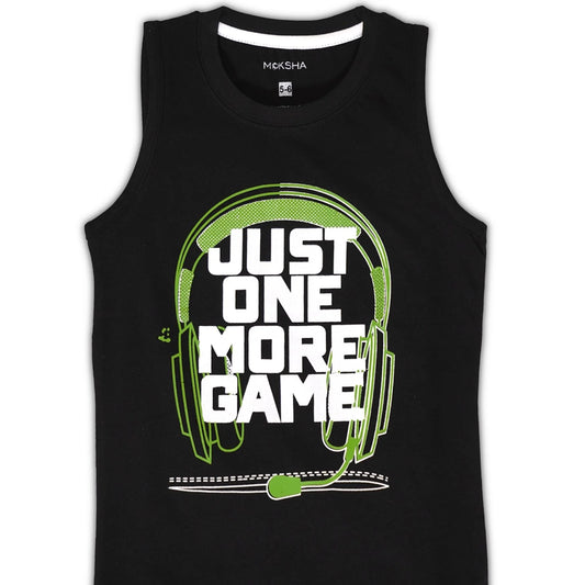 BOYS SLEEVELESS T-Shirt with Graphic Print
