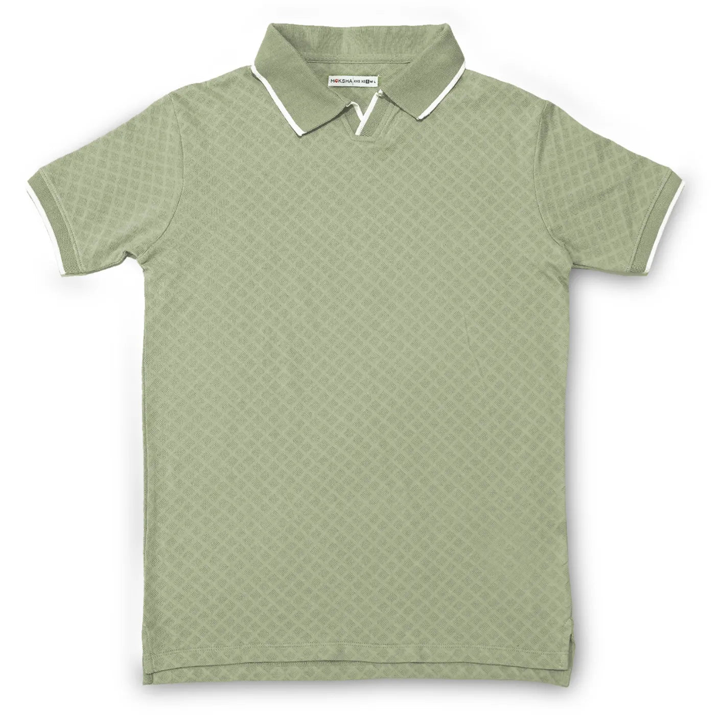 Mens  Jacquard Polo Shirt
