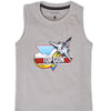 BOYS SLEEVELESS T-Shirt with Graphic Print