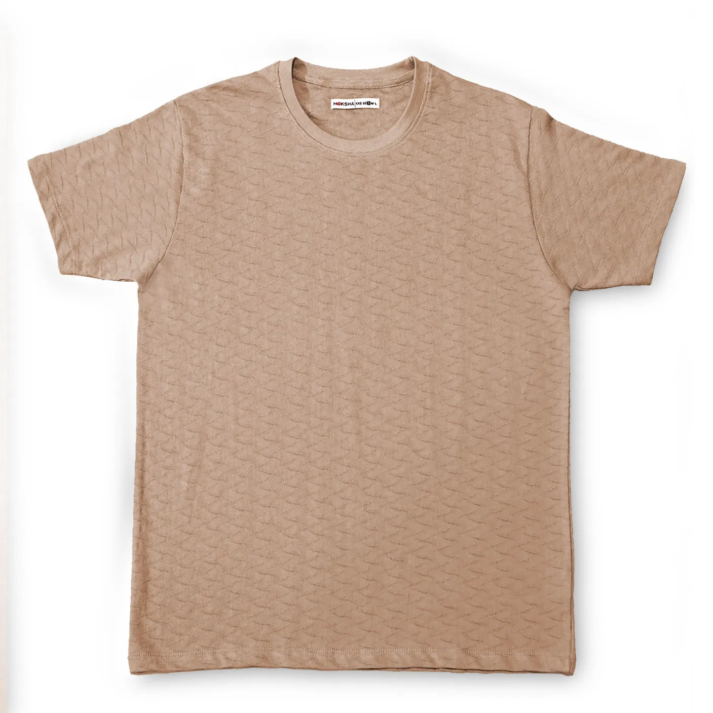 Textured  Fit Basic T-Shirt