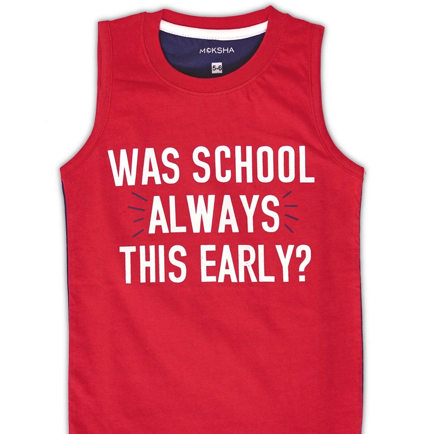 BOYS SLEEVELESS T-Shirt with Graphic Print