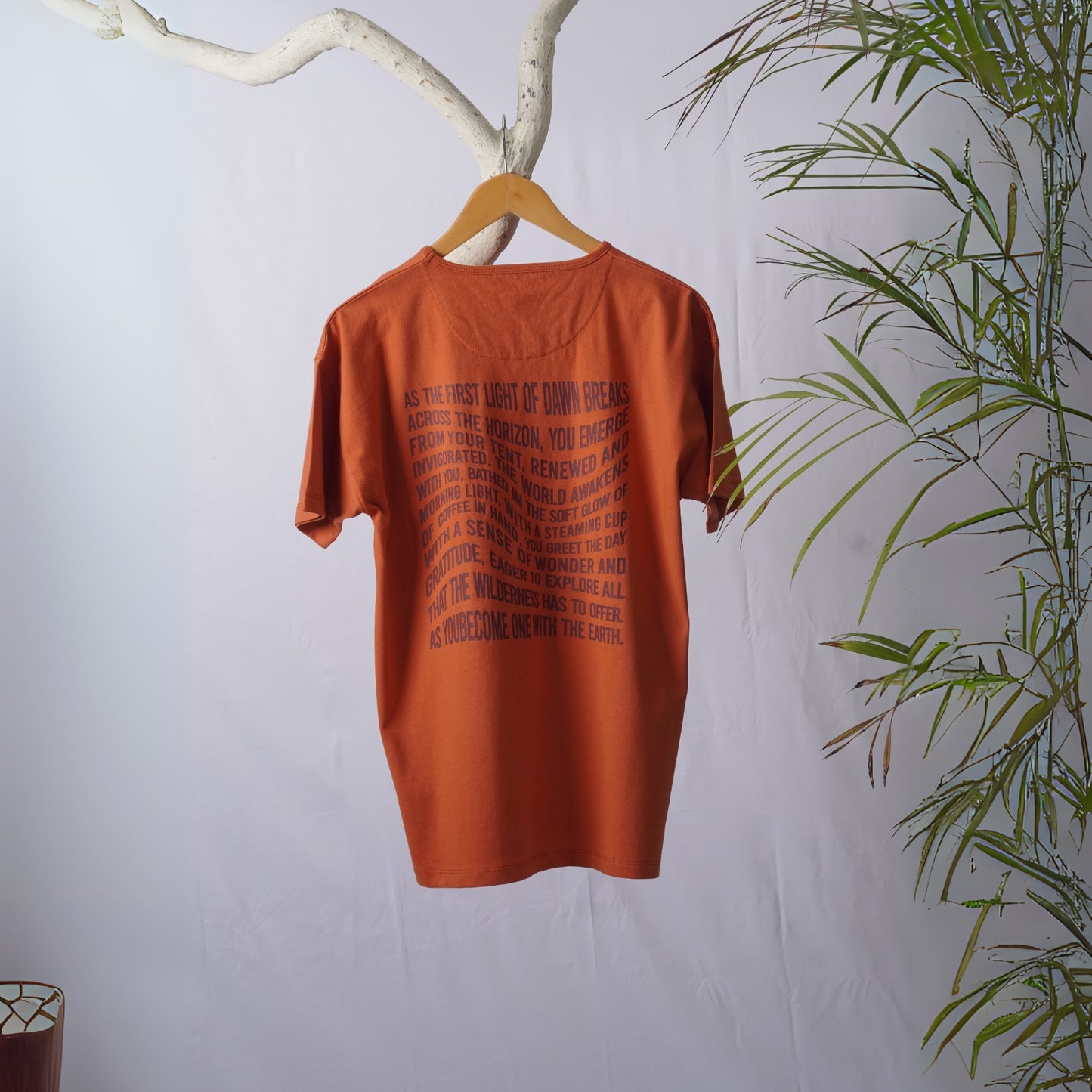 Men Crew Neck Oversize  T-Shirt with Graphic Print