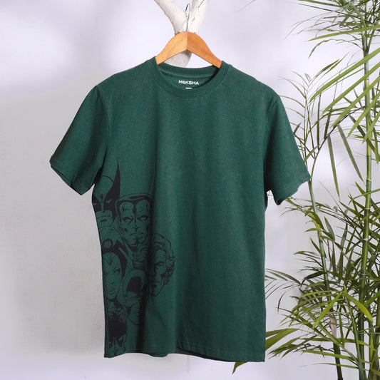 SUPERHEROES SIDE PRINT GRAPHIC TEE