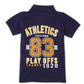 BOYS PANEL POLO WITH GRAPHIC PRINT