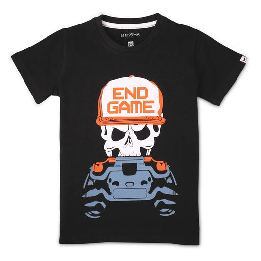 BOYS Crew Neck T-Shirt with Graphic Print