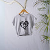 Grey Gothic Women Graphic Elastic Crop Top