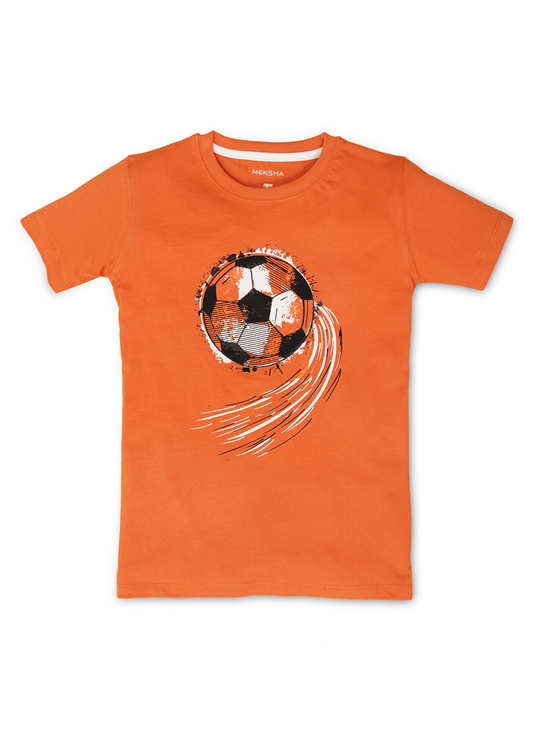 BOYS Crew Neck T-Shirt with Graphic Print