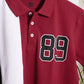MEN PANEL POLO WITH GRAPHIC PRINT