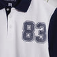 MEN PANEL POLO WITH GRAPHIC PRINT