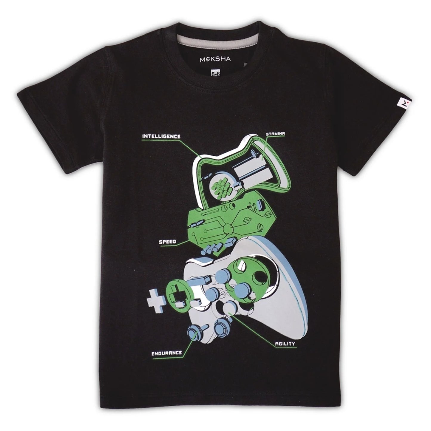 BOYS Crew Neck T-Shirt with Graphic Print
