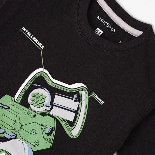 BOYS Crew Neck T-Shirt with Graphic Print