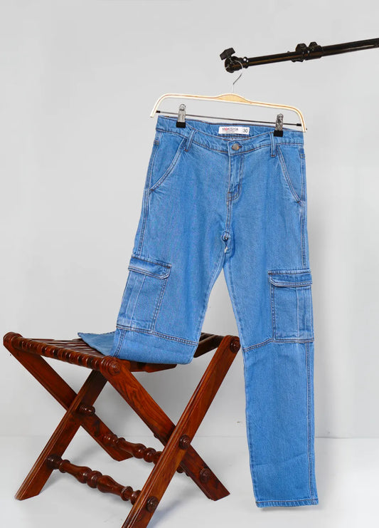 MEN BAGGY CARGO JEANS