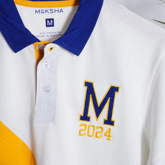 CROSS PANEL POLO TEE