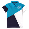 BOYS PANEL POLO WITH GRAPHIC PRINT