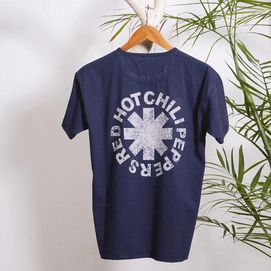 Men Crew Neck Oversize  T-Shirt with Graphic Print