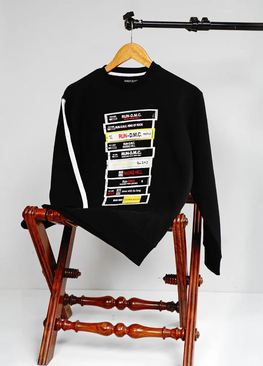 MEN FlEECE SWEATSHIRT WITH GRAPHIC PRINT