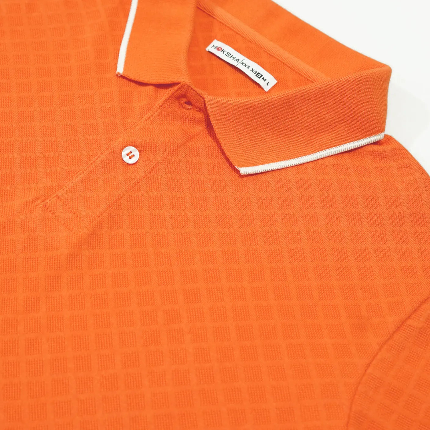Mens  Jacquard Polo Shirt
